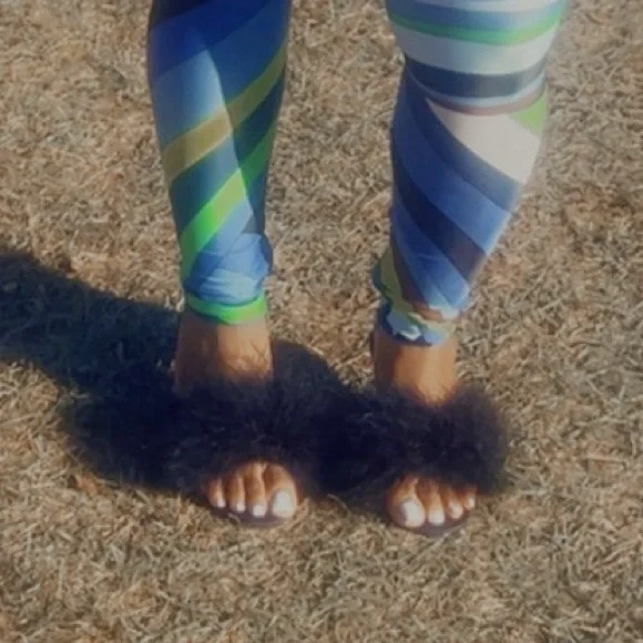 Fluffy Feather Kitten Heels - Picture 5 of 5